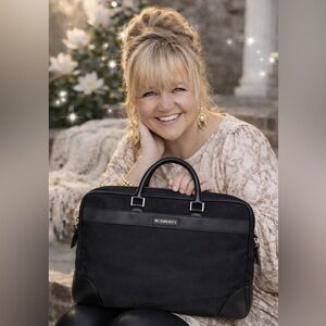 Burberry Black Label Nylon Briefcase